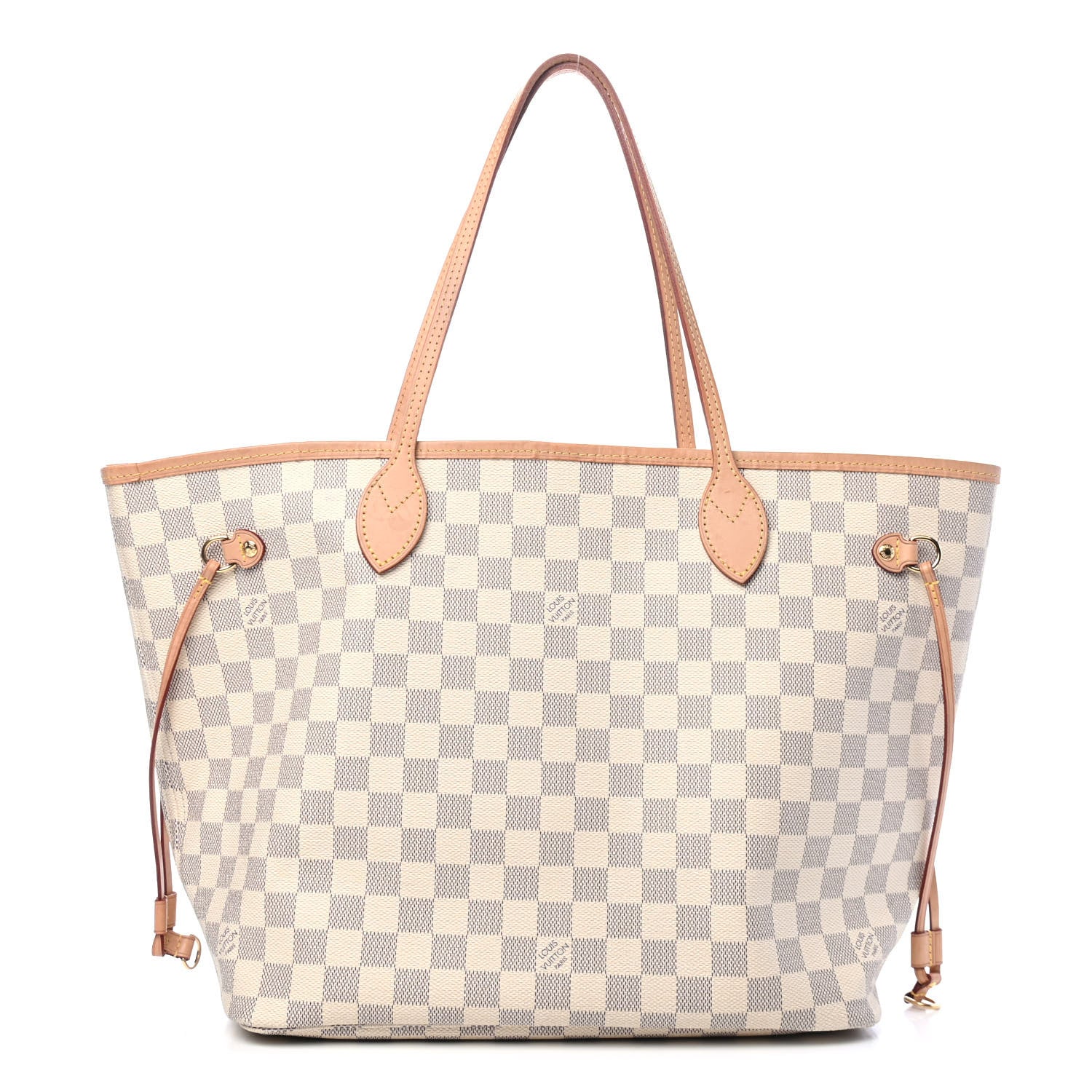 Louis Vuitton Damier Azur Neo Neverfull MM Rose Ballerine 1 of 5