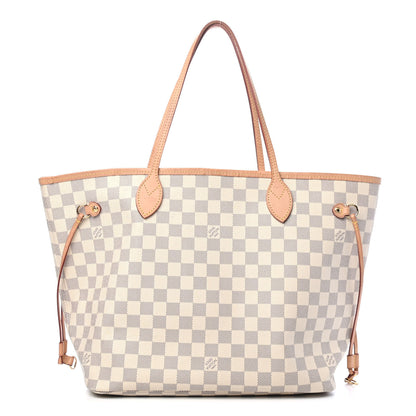 Louis Vuitton Damier Azur Neo Neverfull MM Rose Ballerine 1 of 5
