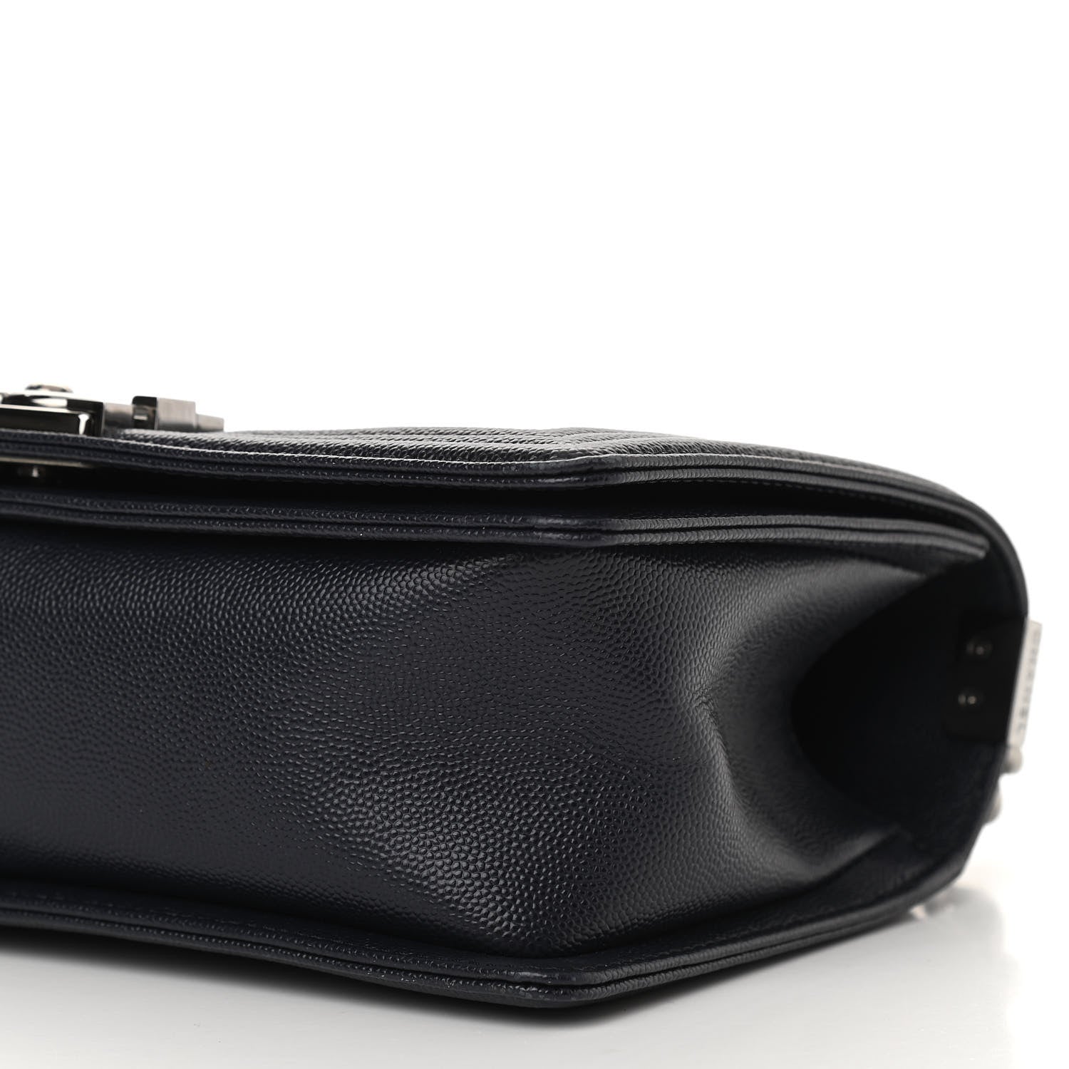 Chanel Caviar Chevron Quilted Medium Boy Flap Black 12 of 12