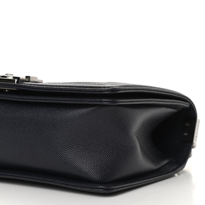 Chanel Caviar Chevron Quilted Medium Boy Flap Black 12 of 12