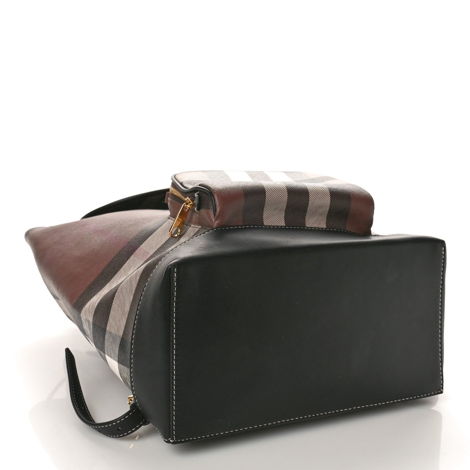 Burberry E-Canvas Check Medium Backpack Dark Birch Brown 4 of 9