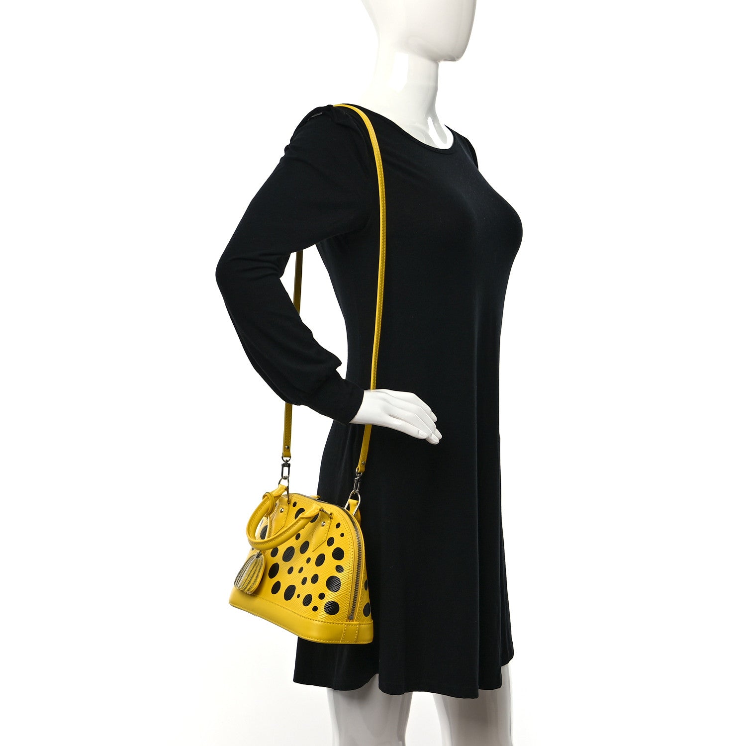 Louis Vuitton LV X YK Epi Alma BB Yellow Black 2 of 10