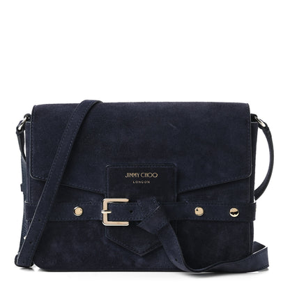 Jimmy Choo Suede Small Lexie Crossbody Blue 1 of 10