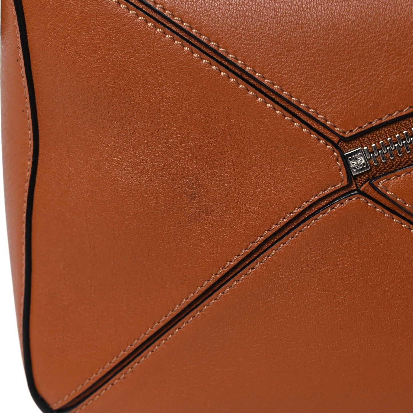 Calfskin Small Puzzle Bag Tan