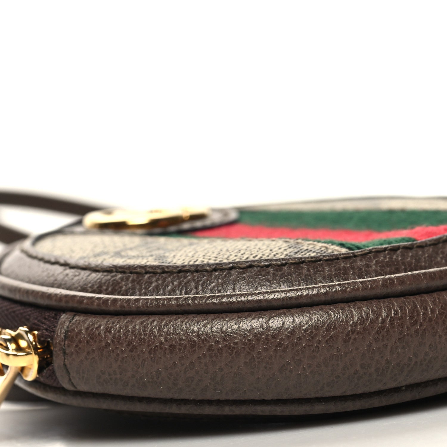 Gucci GG Supreme Monogram Web Mini Ophidia Round Bag Beige New Acero 9 of 10