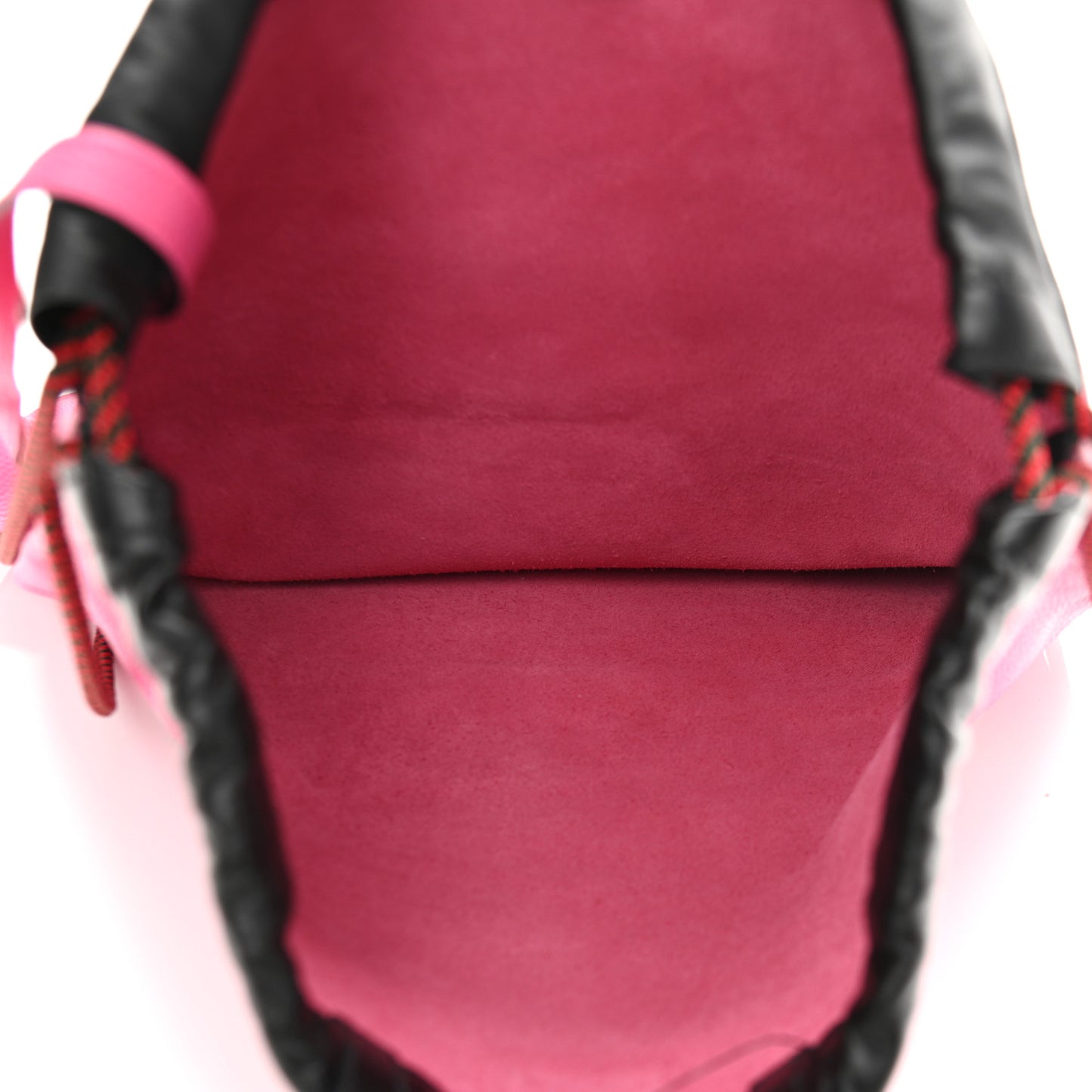 Grained Calfskin Logo Drawstring Backpack Box Pink Green Black