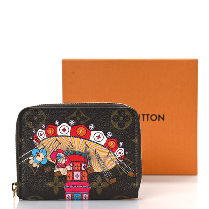 Louis Vuitton Monogram 2020 Christmas Animation Swing Ride Zippy Coin Purse Pink Poppy 9 of 9