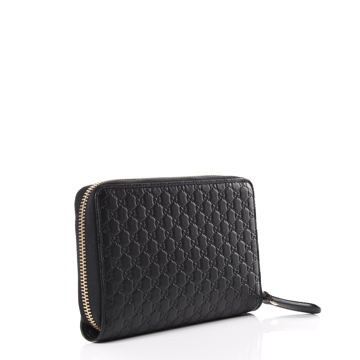Gucci Soft Microguccissima Zip Around Organizer Wallet Black 2 of 11