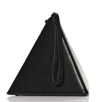 Saint Laurent Lambskin Pyramid Clutch Black 3 of 11