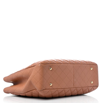 Chanel Caviar Quilted Large Shopping Tote Dark Beige 4 of 14