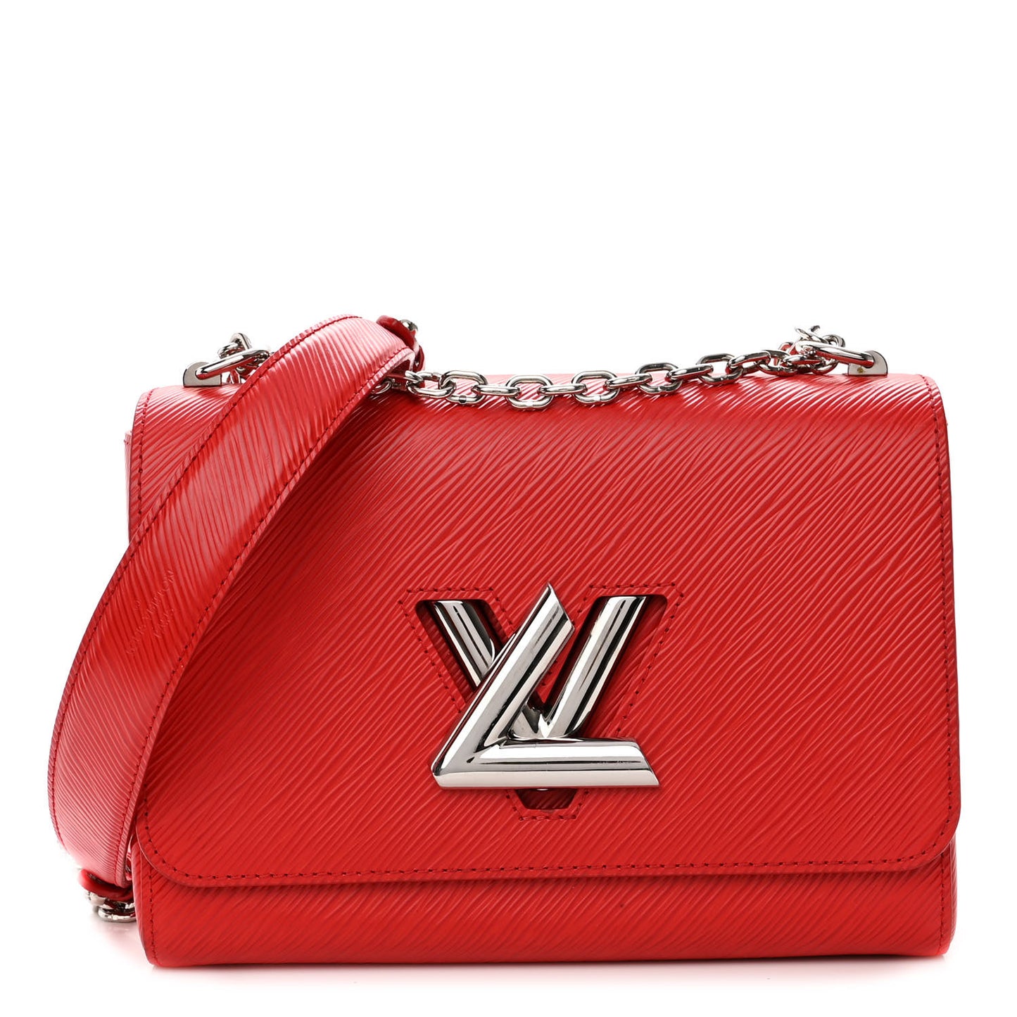 Epi Twist Shoulder Bag MM Coquelicot