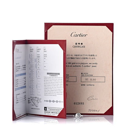 Cartier Platinum Diamond .46ct D'Amour Solitaire Engagement Ring 50 5.25 10 of 10