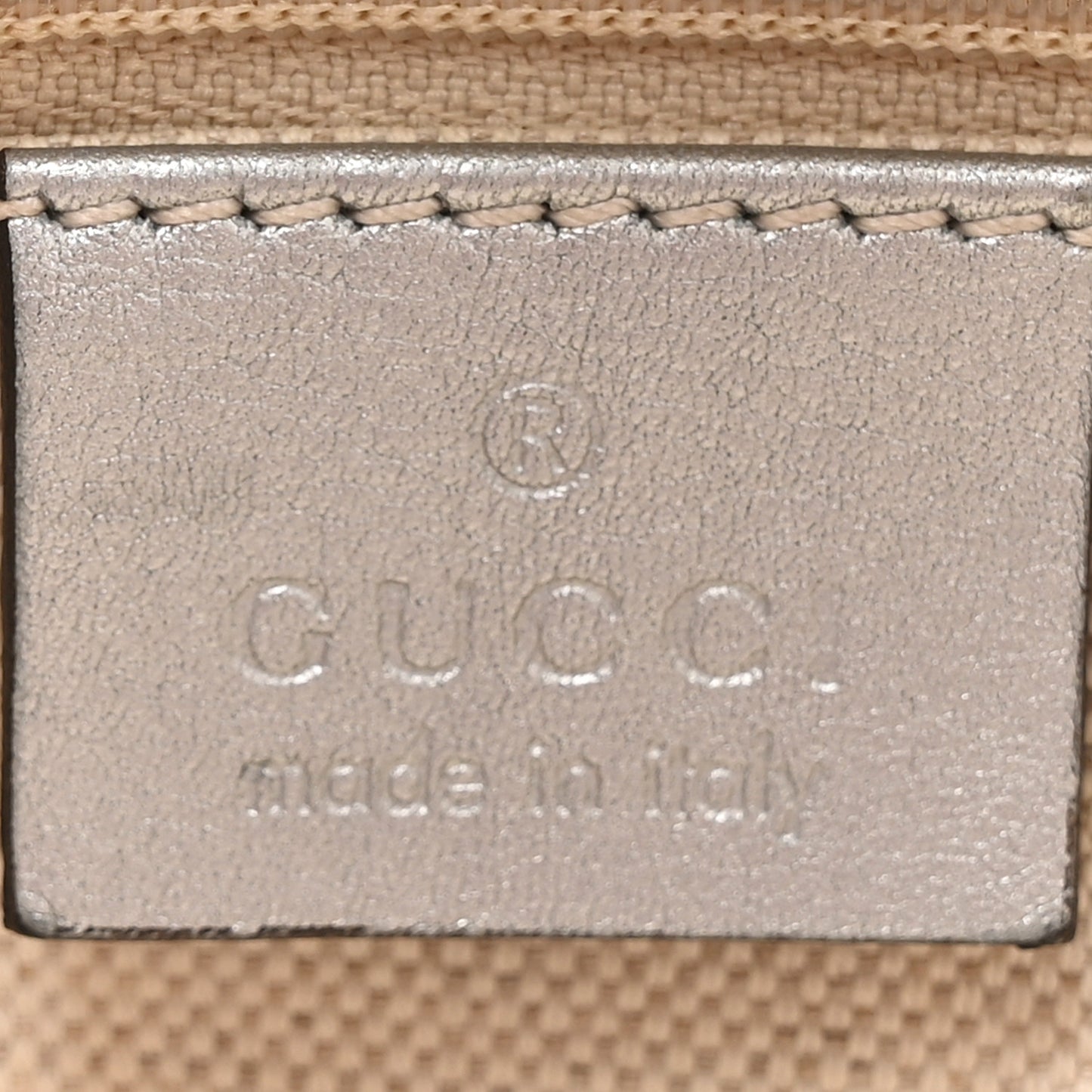 Guccissima Large Sukey Tote Silver