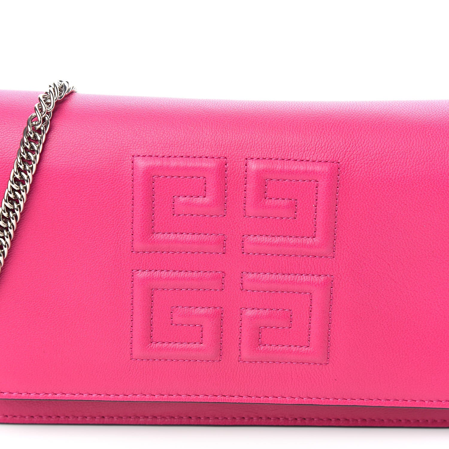 Givenchy Lambskin Emblem Chain Wallet Cyclamen 12 of 12