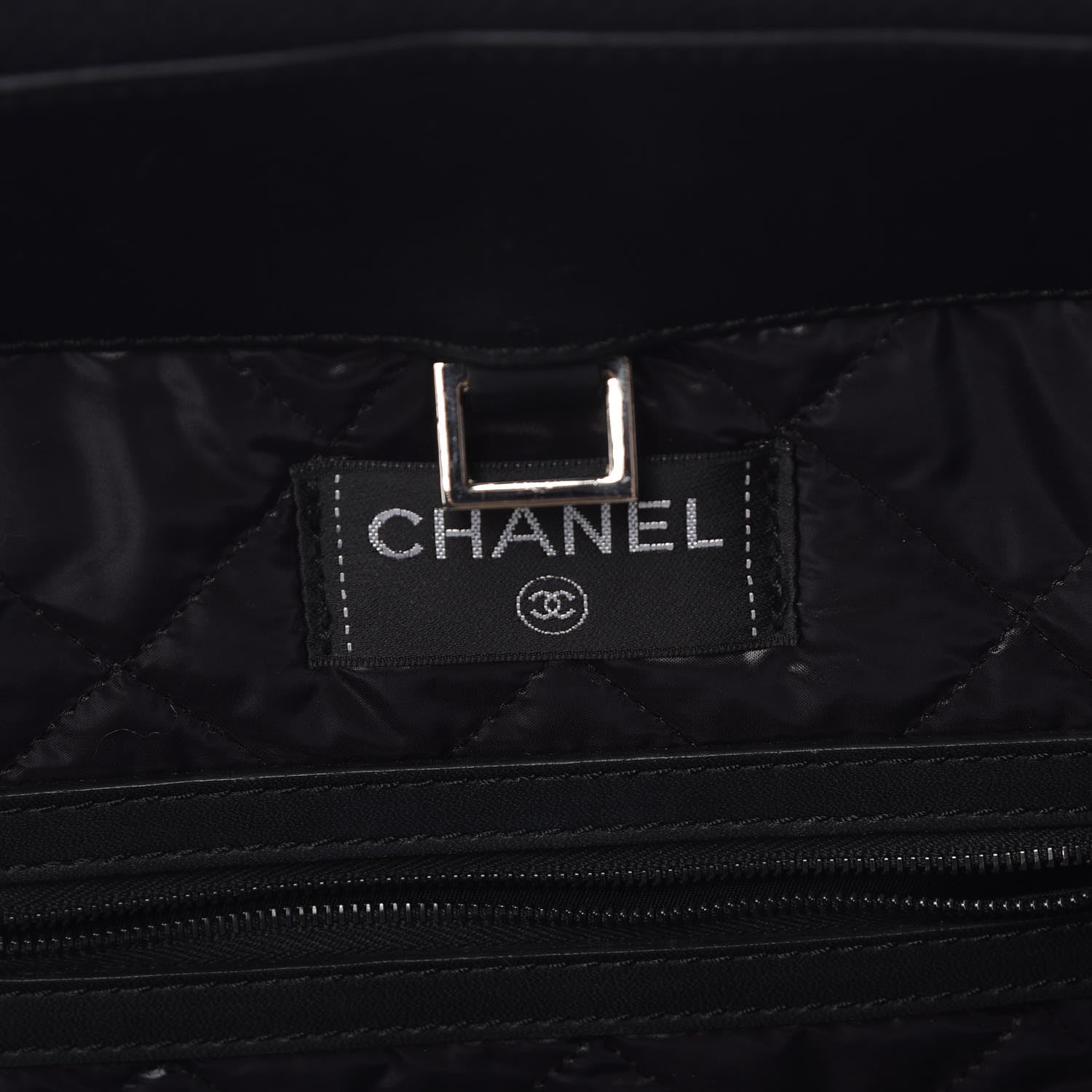 Chanel Terry Cotton Camellia Tote Black 7 of 11