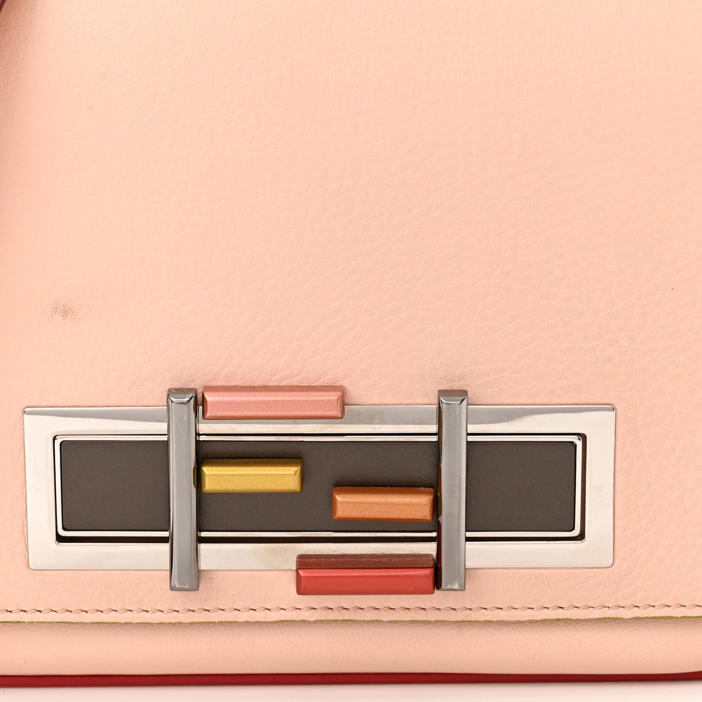 Vitello Dolce 3Baguette Shoulder Bag Camelia