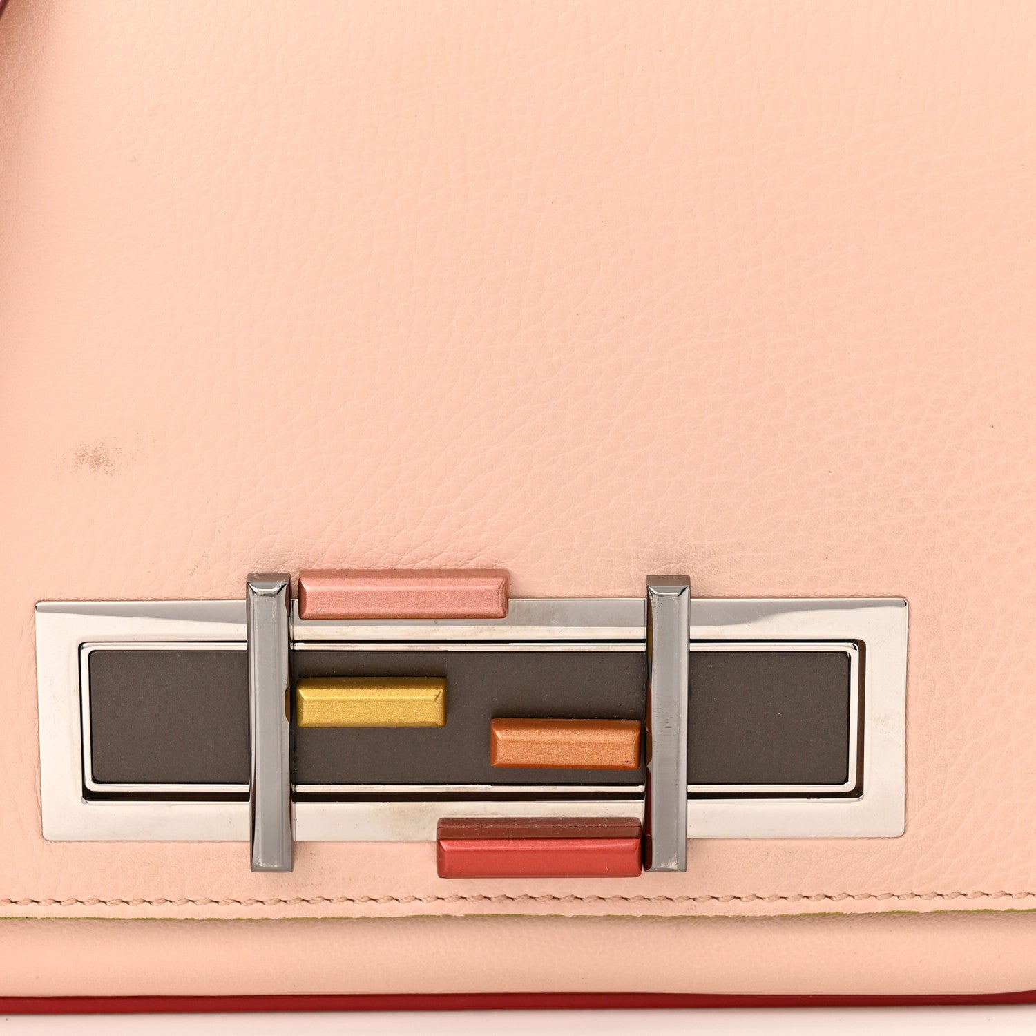 Fendi Vitello Dolce 3Baguette Shoulder Bag Camelia 7 of 16