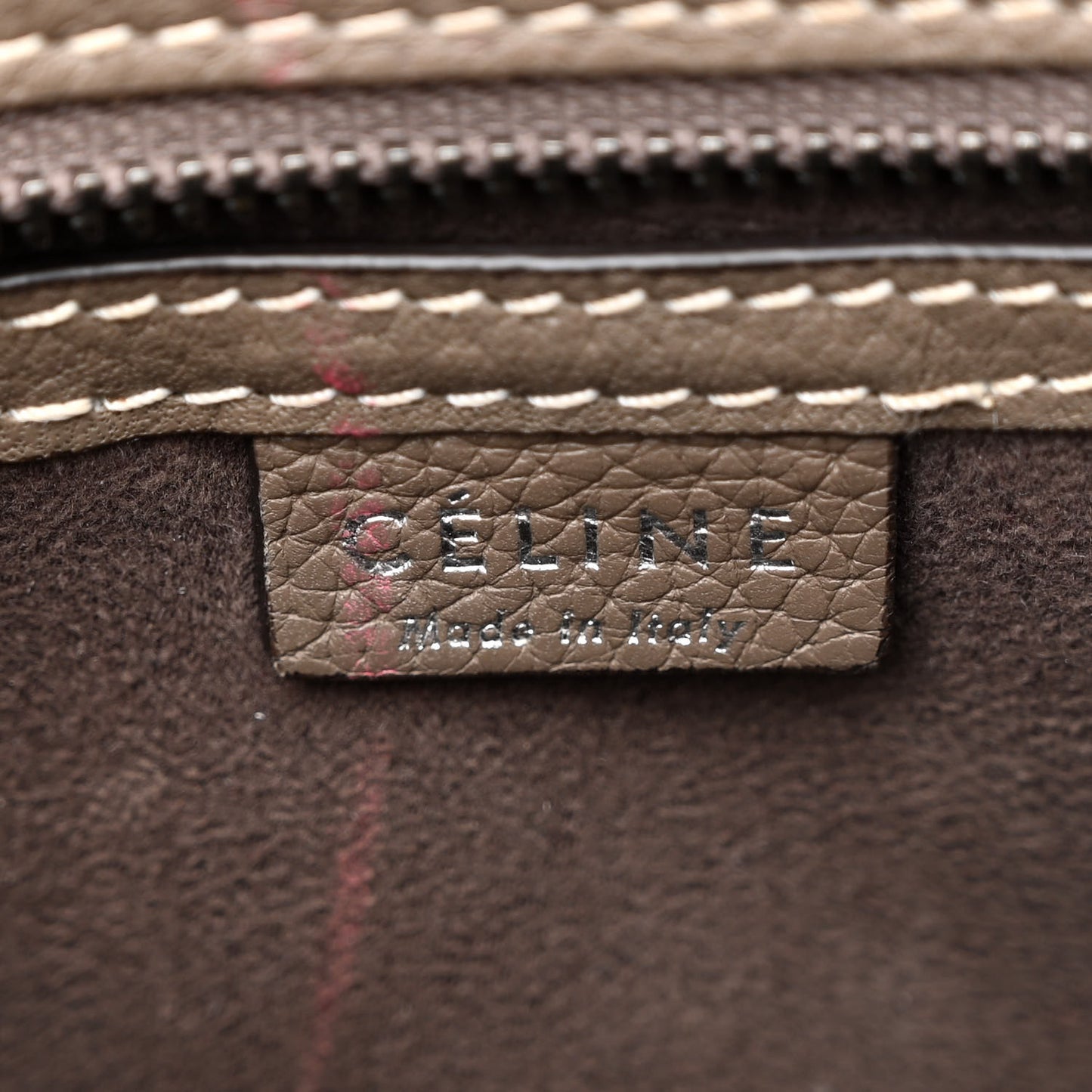 Drummed Calfskin Nano Luggage Souris