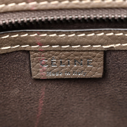 Celine Drummed Calfskin Nano Luggage Souris 6 of 16