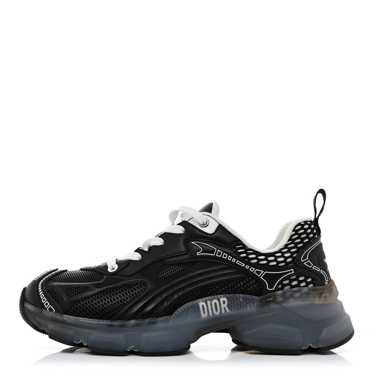Matte Technical Fabric Mesh Dior Vibe Sneakers 37 Black