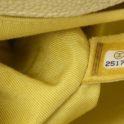 Chanel Caviar Quilted Medium Boy Flap Light Yellow 7 of 11