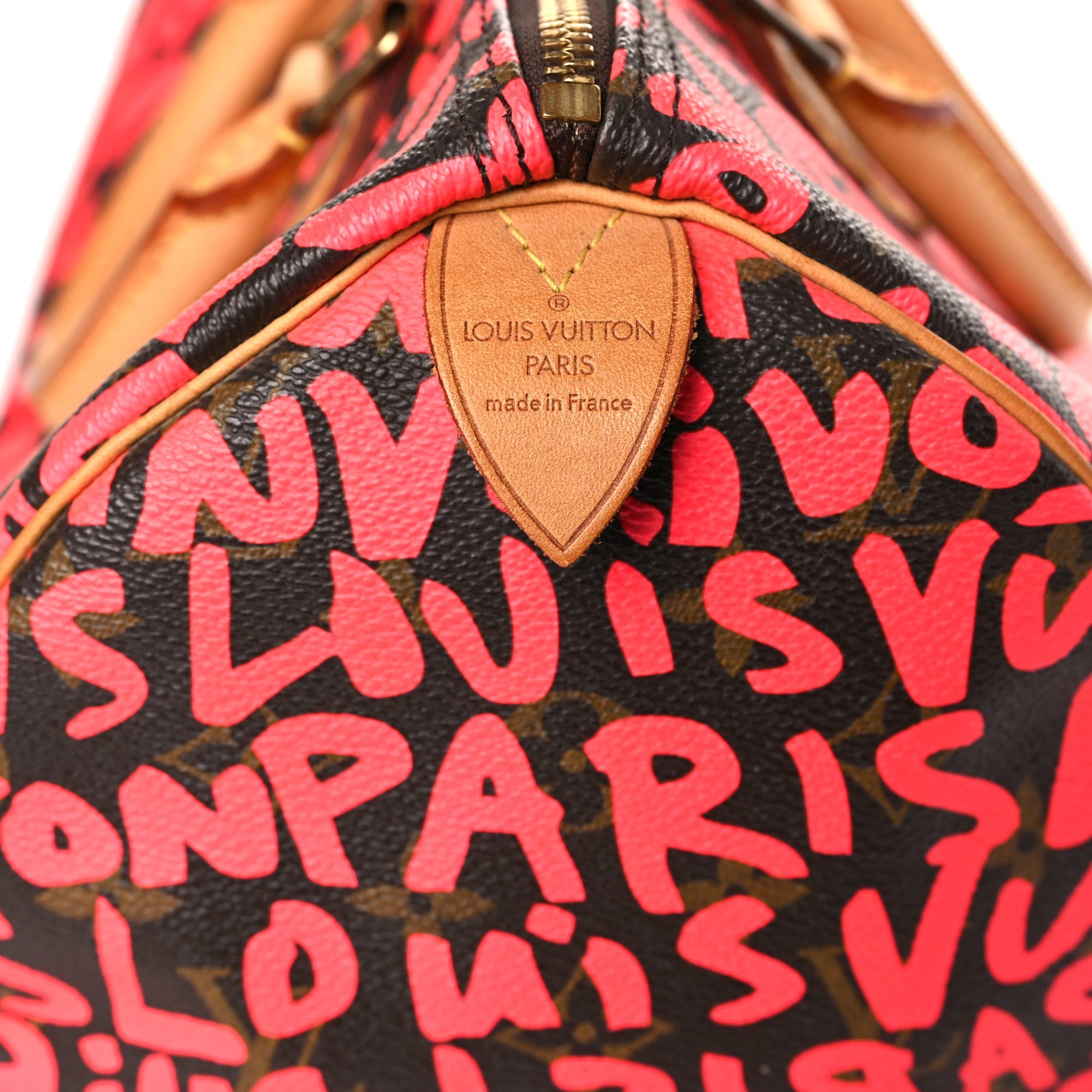 Louis Vuitton Monogram Graffiti Speedy 30 Fuchsia 6 of 8