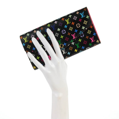 Louis Vuitton Monogram Multicolor Sarah Wallet NM Black Grenade 2 of 7