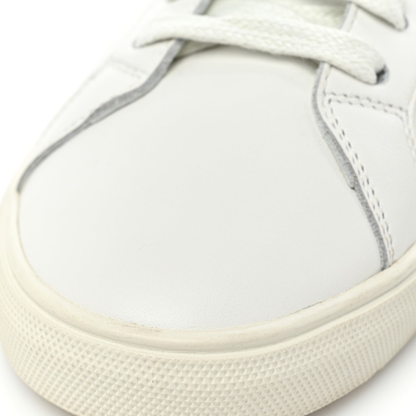 Calfskin Pony Hair Leopard Print Andy Low Top Sneakers 41 White