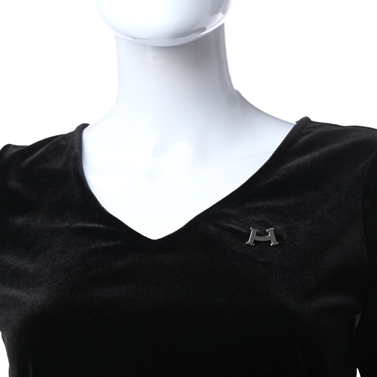 Palladium Smile H Brooch