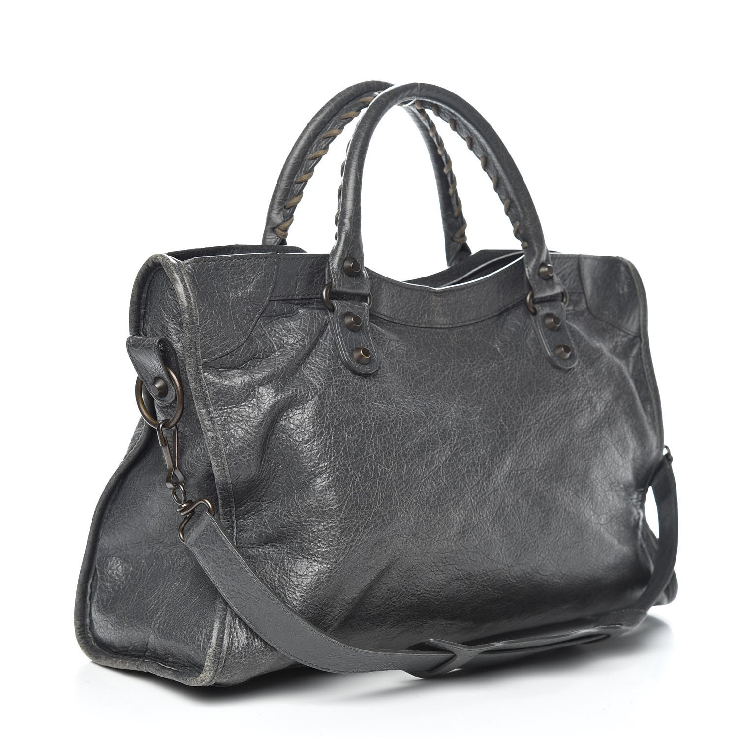 Balenciaga Agneau Classic Hardware City Gris Tarmac 4 of 13