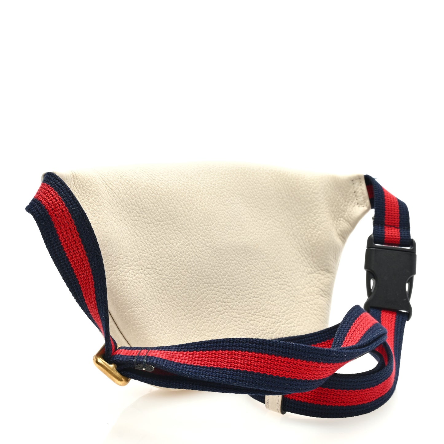 Grained Calfskin Small Logo Belt Bag White