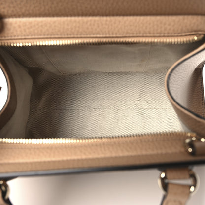 Gucci Dollar Calfskin Medium Soho Top Handle Satchel Camelia 5 of 10