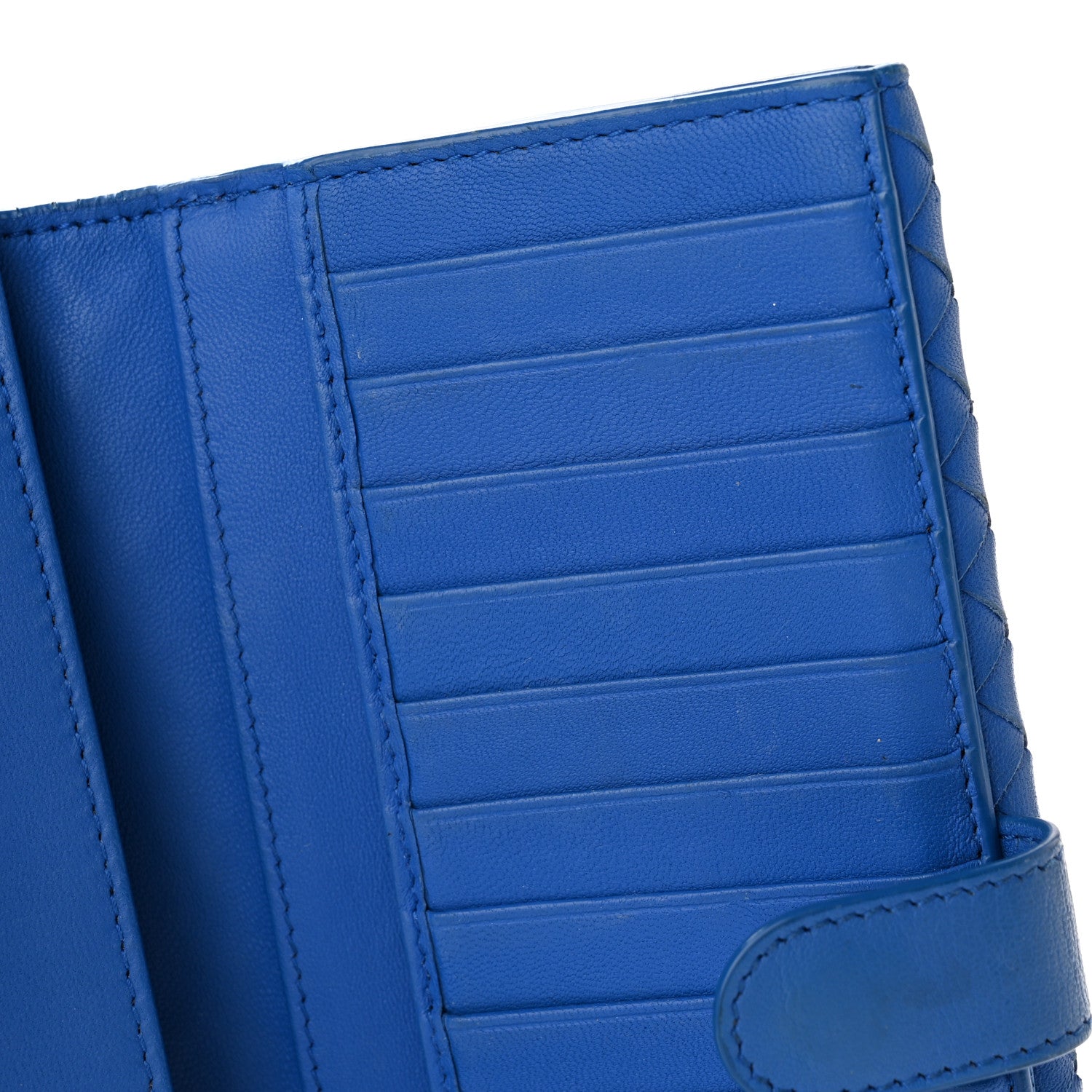Bottega Veneta Nappa Intrecciato Continental Flap Wallet Bluette 12 of 17