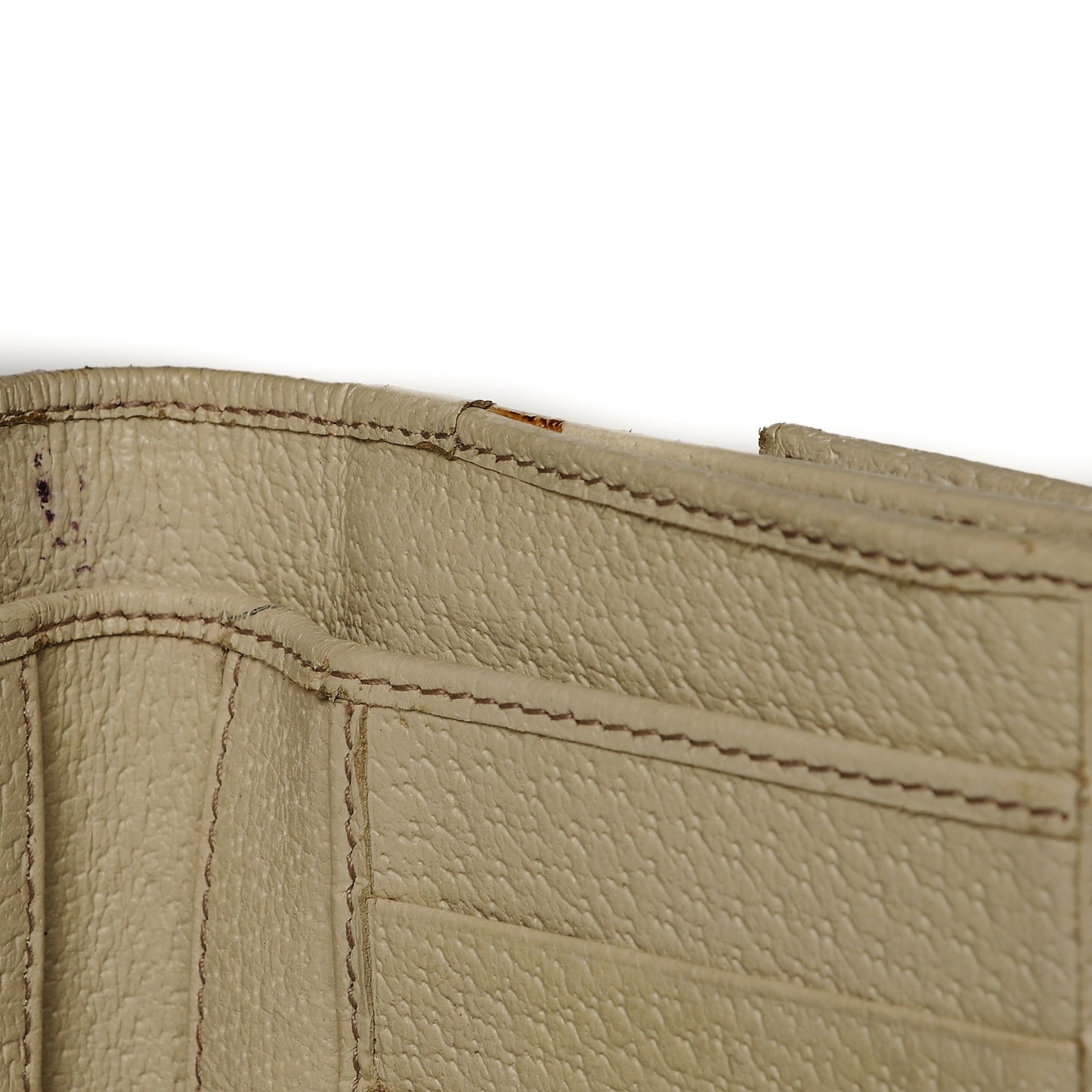 Monogram Metal Bar Continental Flap Wallet Off White