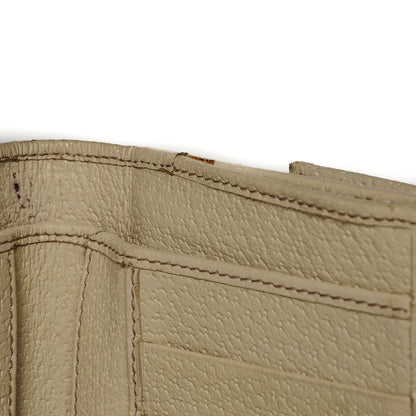 Gucci Monogram Metal Bar Continental Flap Wallet Off White 7 of 9
