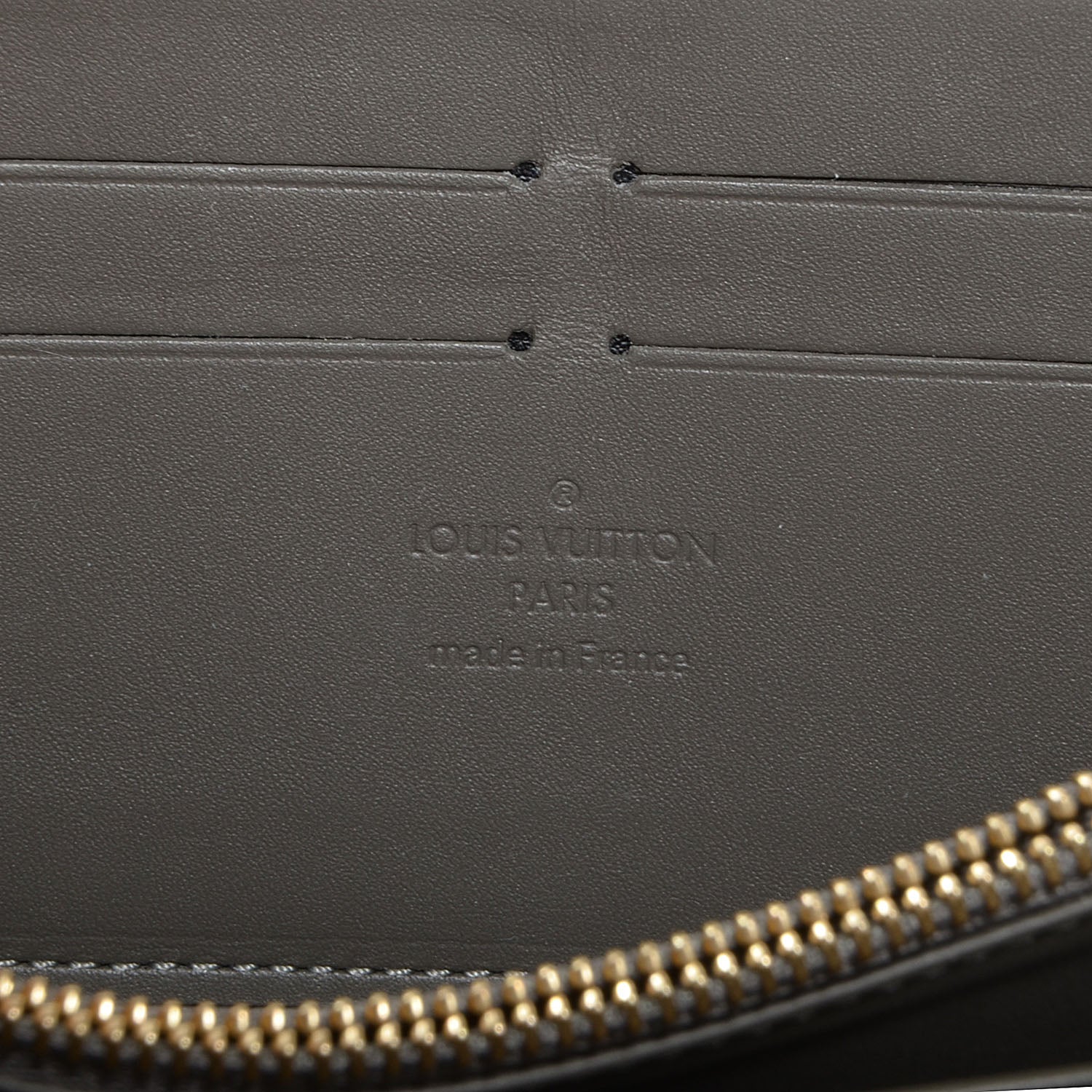 Louis Vuitton Vernis Zippy Wallet Gris Art Deco 6 of 7