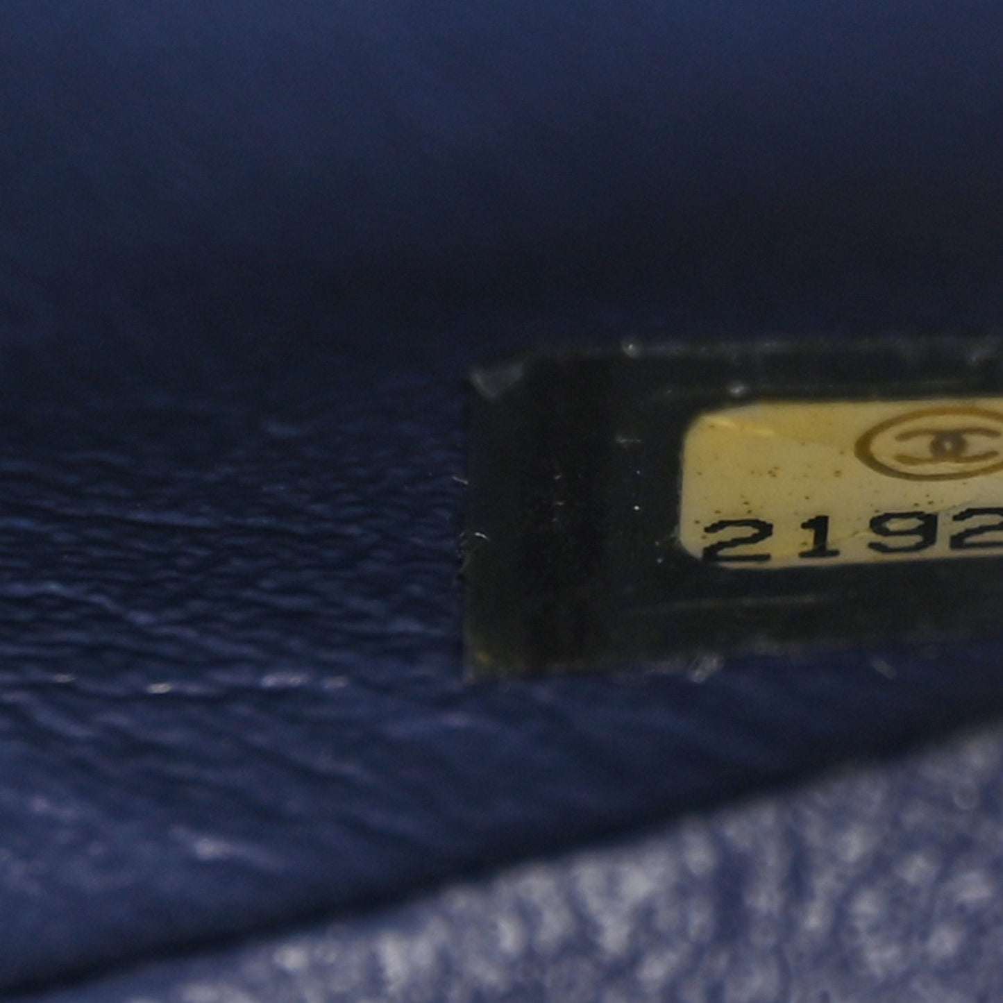Crumpled Grained Calfskin Quilted Mini Two Tone Flap Blue