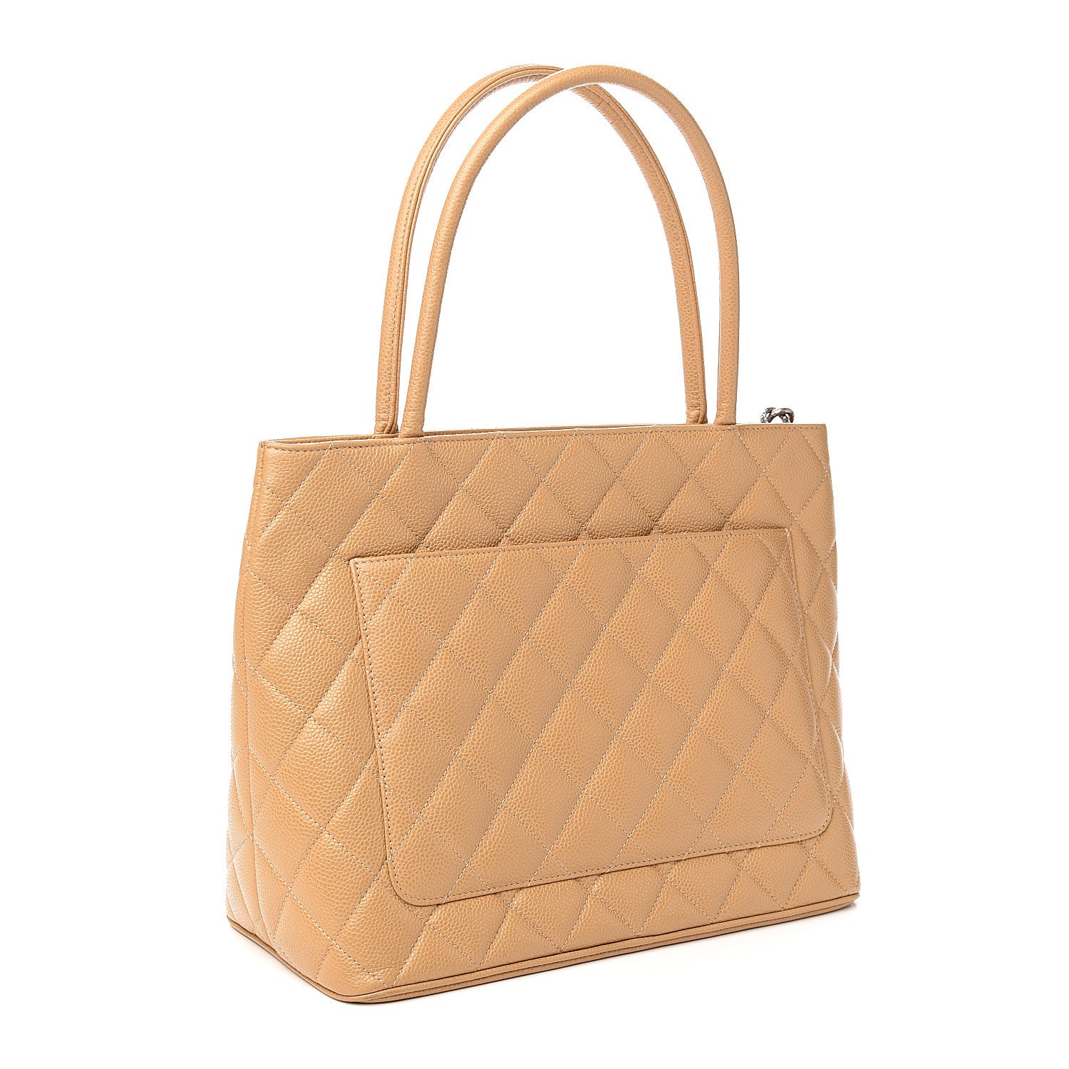 Chanel Caviar Quilted Medallion Tote Beige 2 of 9