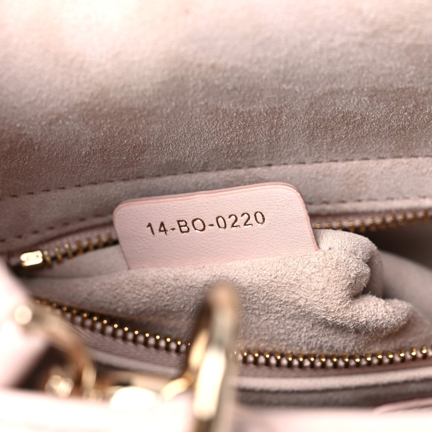 Lambskin Cannage Medium Lady Dior Light Pink
