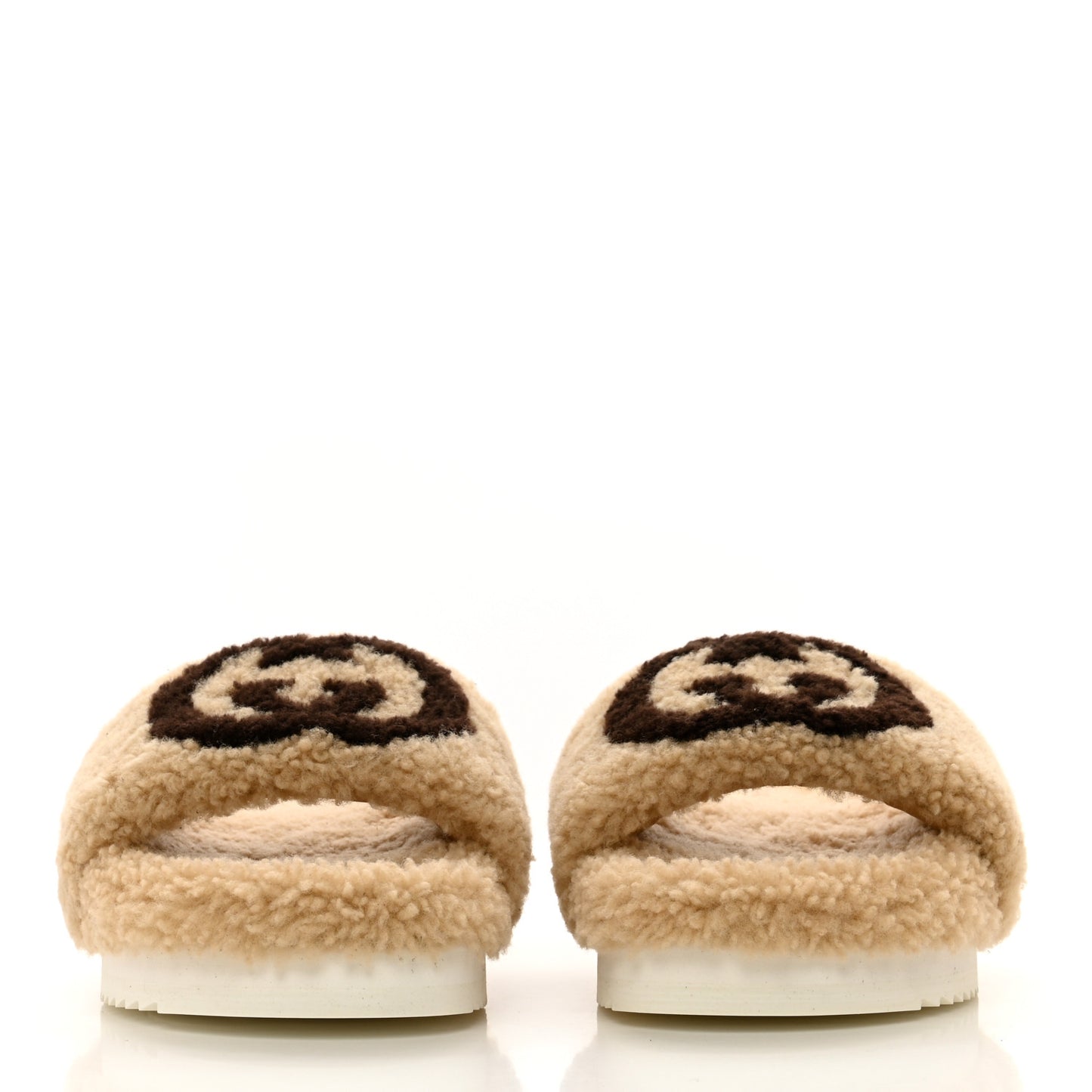 Shearling Womens Eileen Slide Sandals 38 Cocoa Butterscotch