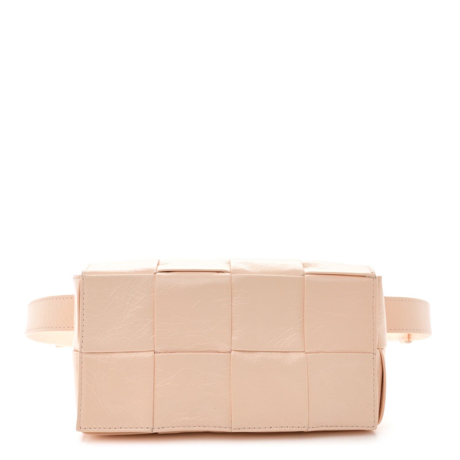 Bottega Veneta Paper Calfskin Intrecciato Cassette Belt Bag Melon Washed 1 of 13
