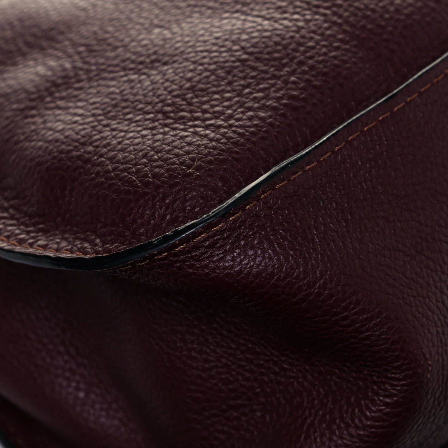 Chloe Calfskin Medium Marcie Satchel Dark Velvet 11 of 13