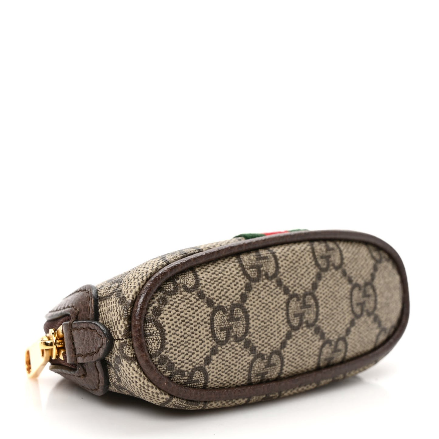 GG Supreme Monogram Web Ophidia Dome Key Pouch Beige New Acero