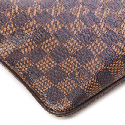 Louis Vuitton Damier Ebene Brooklyn Flat Pochette 6 of 9