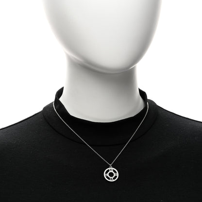 Tiffany Sterling Silver Medium Atlas Open Pendant Necklace 2 of 5