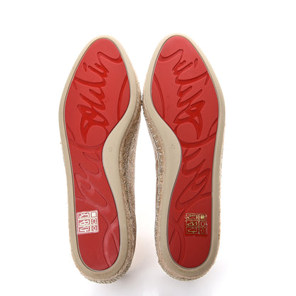 Christian Louboutin Glitter Aliochette Espadrilles 40 Gold 5 of 9