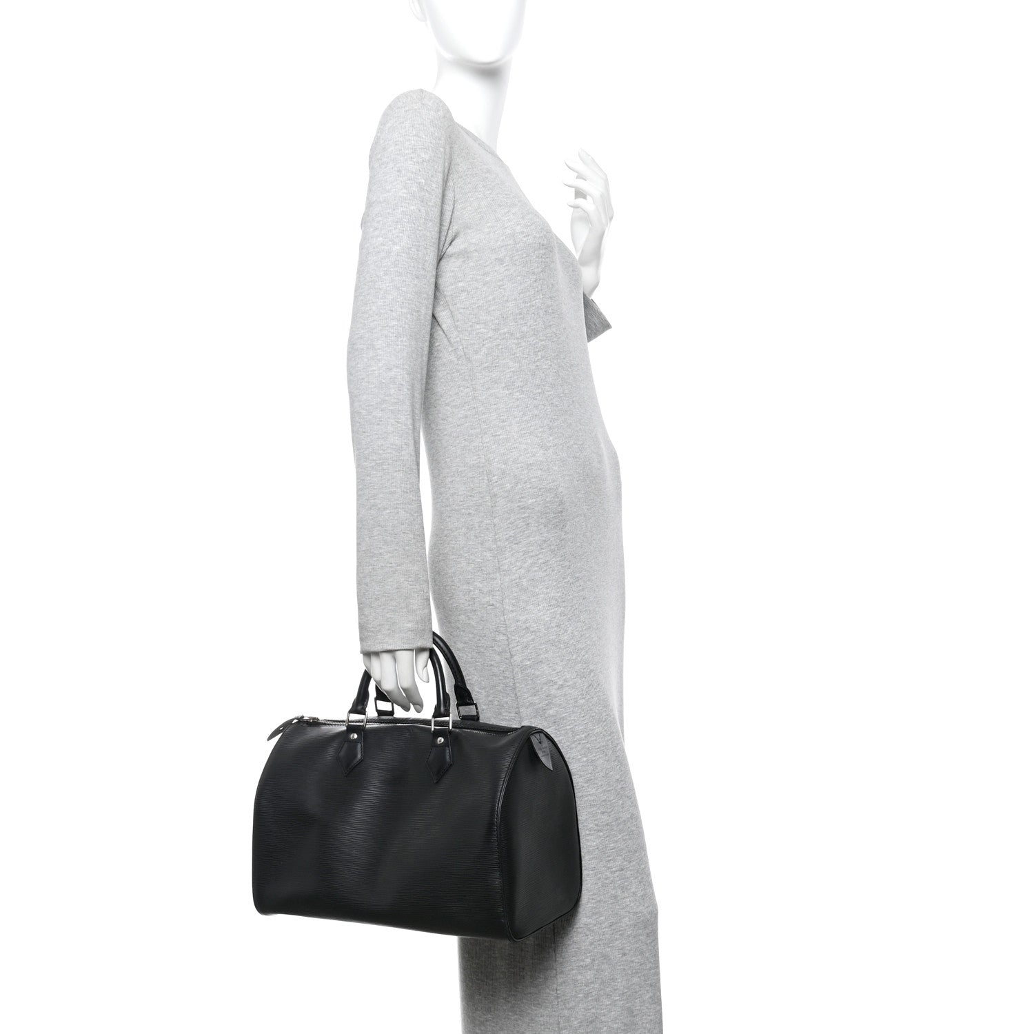 Louis Vuitton Epi Speedy 30 Black 2 of 15