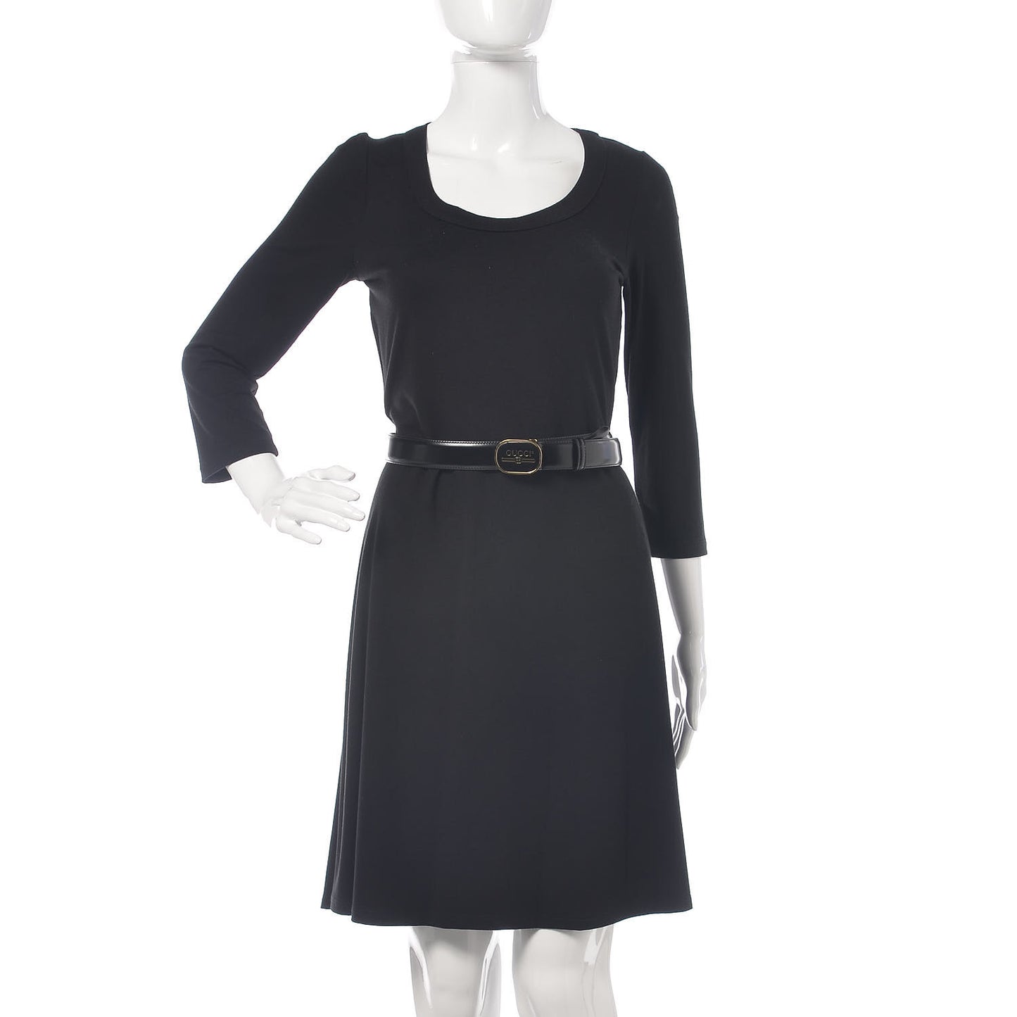 Calfskin Logo Belt 100 40 Black