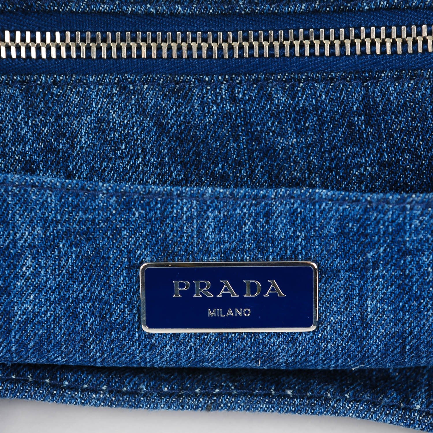 Prada Canapa Denim Crystal Studded Tote Avio 6 of 8