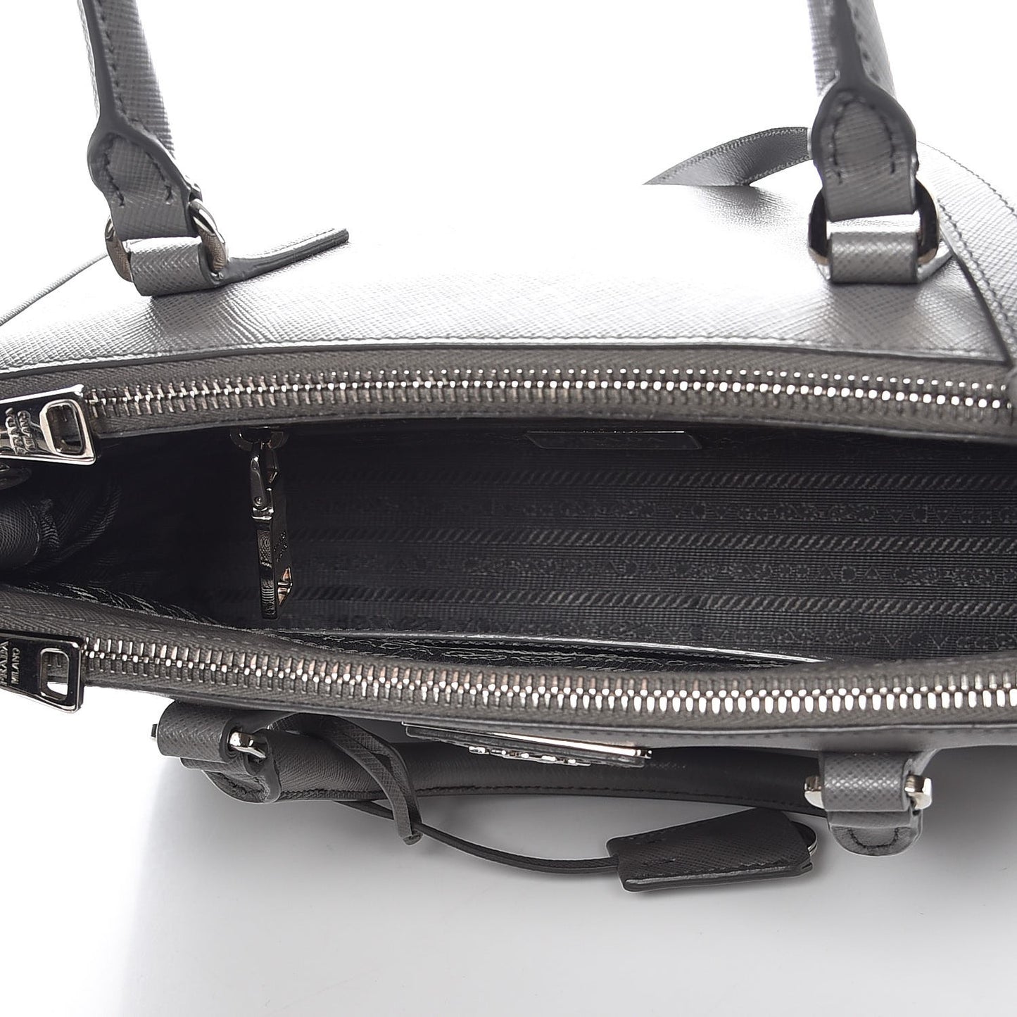 Saffiano Small Galleria Double Zip Tote Marmo